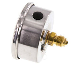 0..1.6 Bar (0..23 psi) Glycerin Pressure Gauge Rear Stainless steel/Brass 63 mm Class 1.6