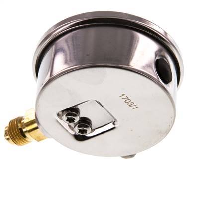0..250 Bar (0..3626 psi) Glycerin Pressure Gauge Below Stainless steel/Brass 63 mm Class 1.6