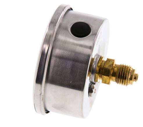 0..25 Bar (0..363 psi) Glycerin Pressure Gauge Rear Stainless steel/Brass 63 mm Class 1.6