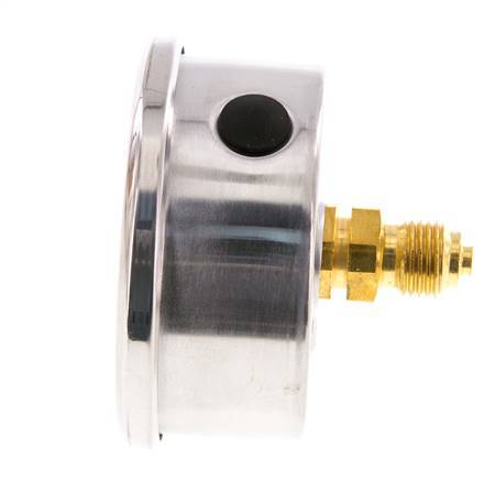 0..400 Bar (0..5802 psi) Glycerin Pressure Gauge Rear Stainless steel/Brass 63 mm Class 1.6