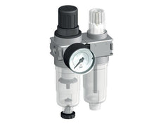 FRL 2-Part G1/4'' 700 l/min 0.1-3.0bar/1-44psi Auto (Closed Without Pressure) 40 mm Pressure Gauge Polycarbonate Multifix 0
