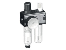 FRL 2-Part G3/8'' 1200 l/min 0.2-6.0bar/3-87psi Semi-Auto Cylinder Lock Polycarbonate Multifix 1