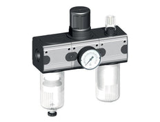 FRL 3-Part G1/2'' 5800 l/min 0.5-10.0bar/7-145psi Semi-Auto Polycarbonate Multifix 2