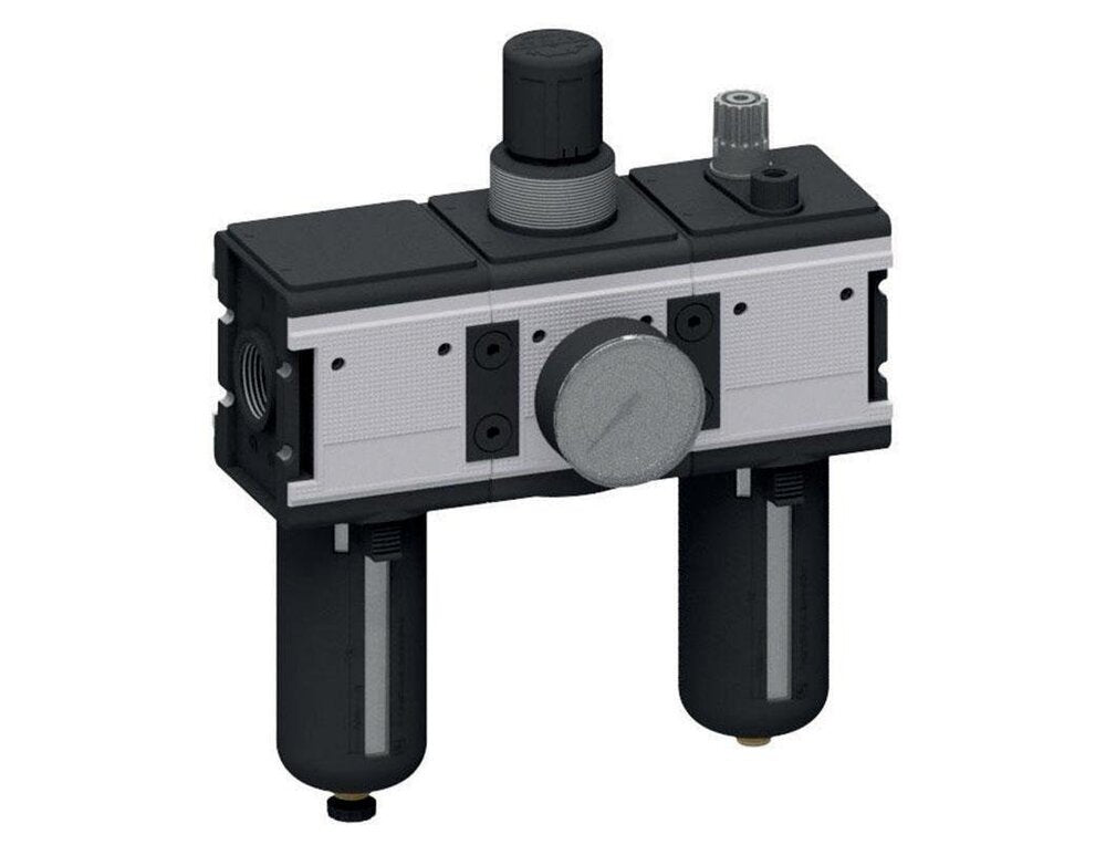 FRL 3-Part G3/4'' 12000 l/min 0.1-3.0bar/1-44psi Semi-Auto Polycarbonate Multifix 4