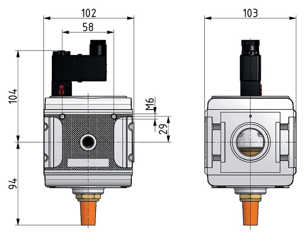3/2 Valve G1 230VAC 14000 l/min Multifix 5