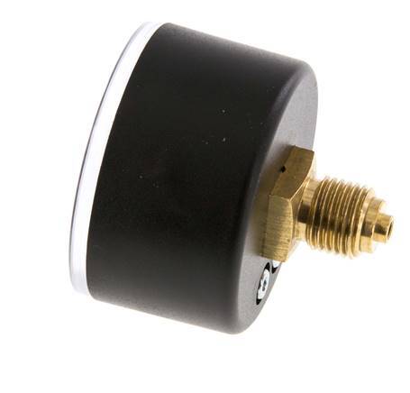 -1..0 Bar (-15..0 psi) Pressure Gauge Rear Plastic/Brass 50 mm Class 2.5