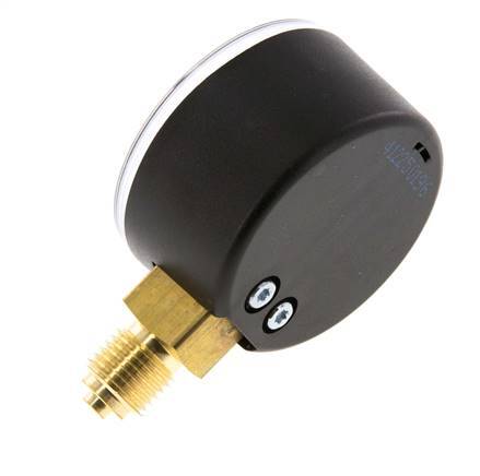 -1..0 Bar (-15..0 psi) Pressure Gauge Below Plastic/Brass 50 mm Class 2.5