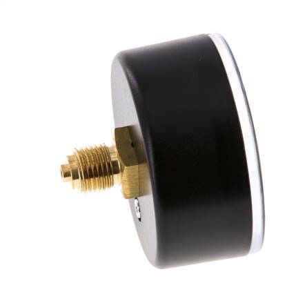 -1..0 Bar (-15..0 psi) Pressure Gauge Rear Plastic/Brass 63 mm Class 2.5