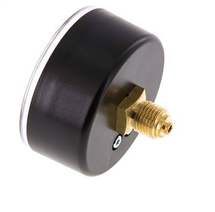 -1..0 Bar (-15..0 psi) Pressure Gauge Rear Plastic/Brass 63 mm Class 2.5