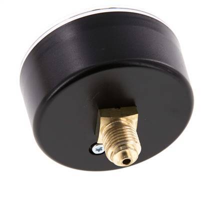 -1..1.5 Bar (-15..22 psi) Pressure Gauge Rear Plastic/Brass 63 mm Class 2.5