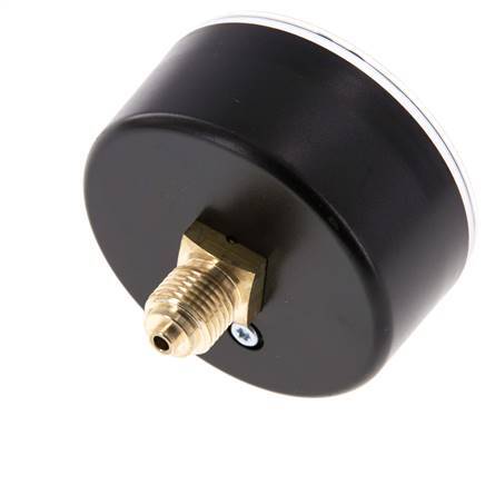 -1..1.5 Bar (-15..22 psi) Pressure Gauge Rear Plastic/Brass 63 mm Class 2.5