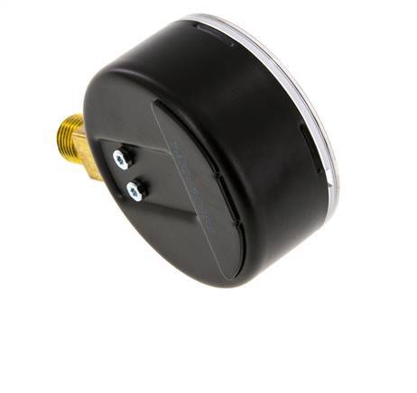 -1..1.5 Bar (-15..22 psi) Pressure Gauge Below Steel/Brass 63 mm Class 1.6