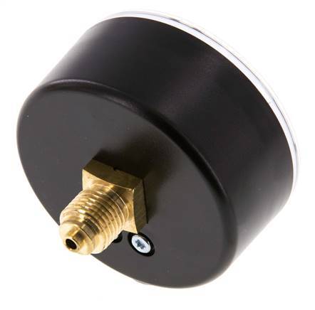 -1..3 Bar (-15..44 psi) Pressure Gauge Rear Plastic/Brass 63 mm Class 2.5