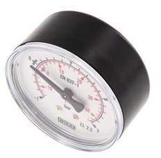 -1..3 Bar (-15..44 psi) Pressure Gauge Rear Plastic/Brass 63 mm Class 2.5