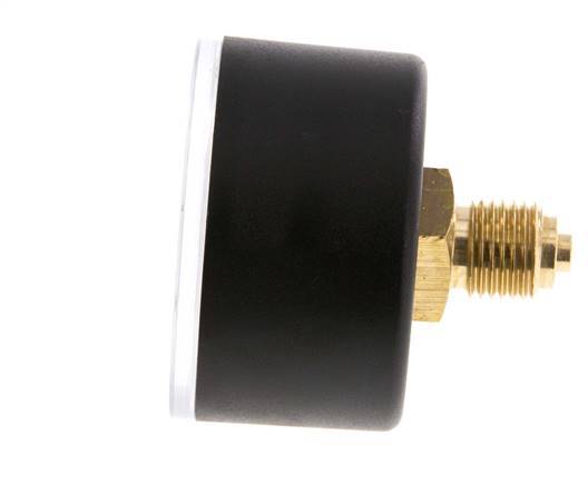 0..0.6 Bar (0..9 psi) Pressure Gauge Rear Plastic/Brass 50 mm Class 2.5