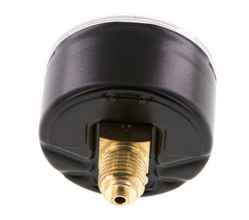 0..0.6 Bar (0..9 psi) Pressure Gauge Rear Steel/Brass 50 mm Class 1.6