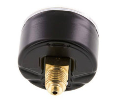 0..0.6 Bar (0..9 psi) Pressure Gauge Rear Steel/Brass 50 mm Class 1.6