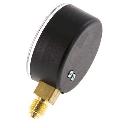 0..100 Bar (0..1450 psi) Pressure Gauge Below Plastic/Brass 63 mm Class 2.5
