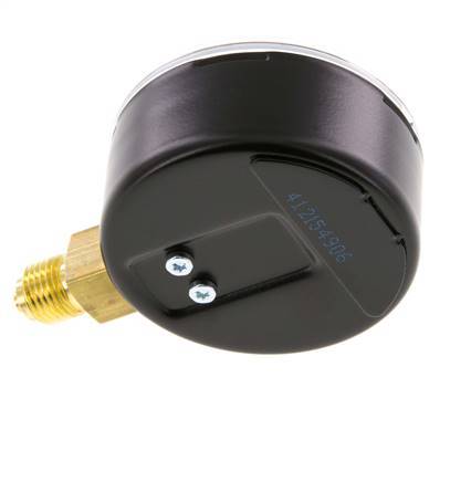 0..100 Bar (0..1450 psi) Pressure Gauge Below Steel/Brass 63 mm Class 1.6