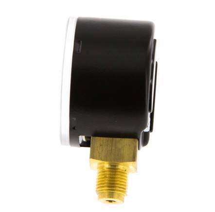 0..10 Bar (0..145 psi) Pressure Gauge Below Steel/Brass 40 mm Class 1.6