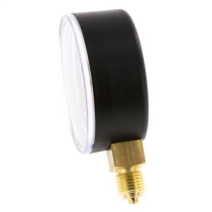 0..10 Bar (0..145 psi) Pressure Gauge Below Plastic/Brass 63 mm Class 2.5