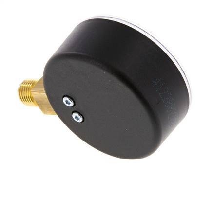 0..10 Bar (0..145 psi) Pressure Gauge Below Plastic/Brass 63 mm Class 2.5