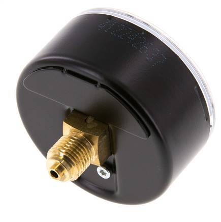 0..10 Bar (0..145 psi) Pressure Gauge Rear Steel/Brass 63 mm Class 1.6