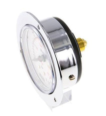 0..160 Bar (0..2321 psi) Panel Mount Pressure Gauge Steel/Brass 63 mm Class 2.5 (Front Panel)