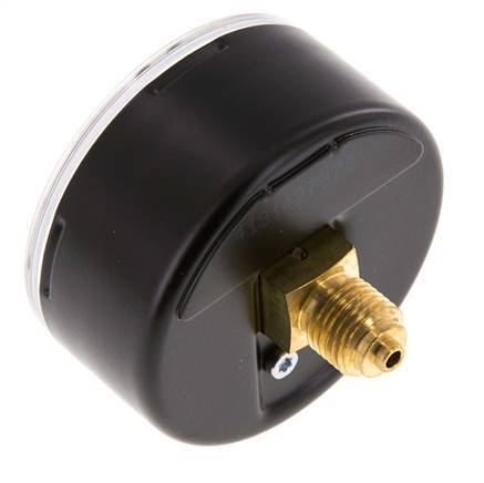 0..1 Bar (0..15 psi) Pressure Gauge Rear Steel/Brass 63 mm Class 1.6