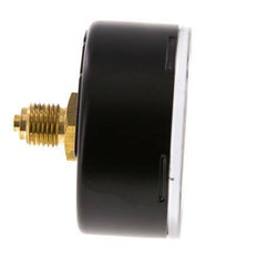 0..1 Bar (0..15 psi) Pressure Gauge Rear Steel/Brass 63 mm Class 1.6