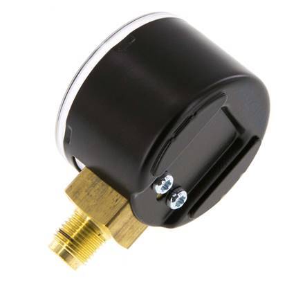 0..16 Bar (0..232 psi) Pressure Gauge Below Steel/Brass 40 mm Class 1.6