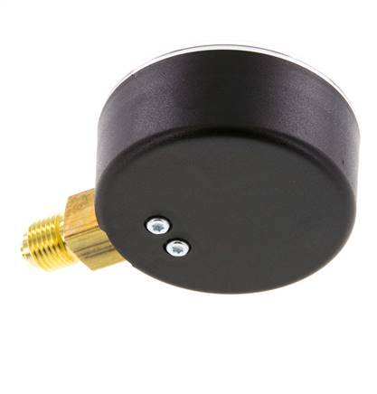 0..16 Bar (0..232 psi) Pressure Gauge Below Plastic/Brass 63 mm Class 2.5