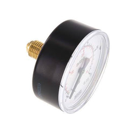 0..25 Bar (0..363 psi) Pressure Gauge Rear Plastic/Brass 63 mm Class 2.5