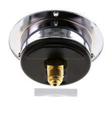 0..25 Bar (0..363 psi) Panel Mount Pressure Gauge Steel/Brass 63 mm Class 2.5 (Front Panel)