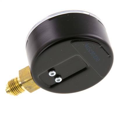 0..25 Bar (0..363 psi) Pressure Gauge Below Steel/Brass 63 mm Class 1.6