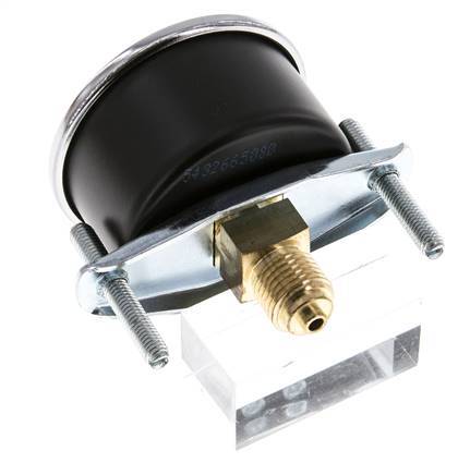 0..2.5 Bar (0..36 psi) Panel Mount Pressure Gauge Steel/Brass 50 mm Class 2.5 (Bracket)