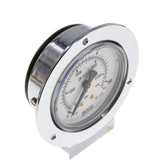 0..315 Bar (0..4569 psi) Panel Mount Pressure Gauge Steel/Brass 63 mm Class 2.5 (Front Panel)