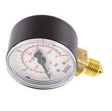 0..40 Bar (0..580 psi) Pressure Gauge Below Plastic/Brass 50 mm Class 2.5