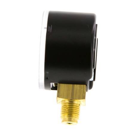 0..4 Bar (0..58 psi) Pressure Gauge Below Steel/Brass 40 mm Class 1.6
