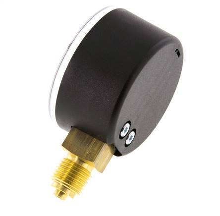 0..4 Bar (0..58 psi) Pressure Gauge Below Plastic/Brass 50 mm Class 2.5