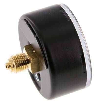 0..4 Bar (0..58 psi) Pressure Gauge Rear Steel/Brass 63 mm Class 1.6
