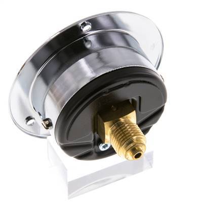 0..60 Bar (0..870 psi) Panel Mount Pressure Gauge Steel/Brass 50 mm Class 2.5 (Front Panel)
