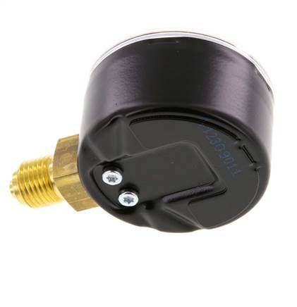 0..60 Bar (0..870 psi) Pressure Gauge Below Steel/Brass 50 mm Class 1.6