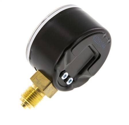 0..6 Bar (0..87 psi) Pressure Gauge Below Steel/Brass 50 mm Class 1.6
