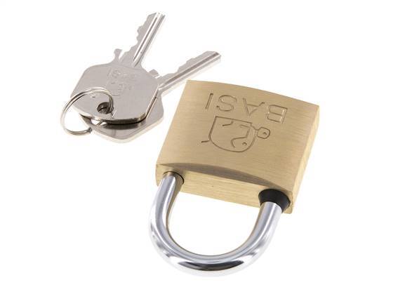Cylinder padlock 40 Simultaneous Locking with Closure B