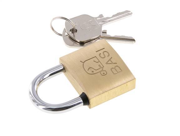 Cylinder padlock 40 Simultaneous Locking with Closure B