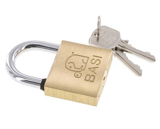 Cylinder padlock 50 Simultaneous Locking with Closure B