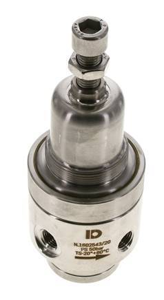 Pressure Regulator G1/4'' 700 l/min 2.0-30.0bar/29-435psi Stainless Steel Gases Liquids