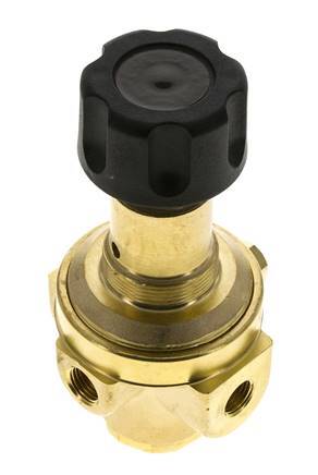 Pressure Regulator G1/4'' 490 l/min 2.0-30.0bar/29-435psi Brass Gases Liquids