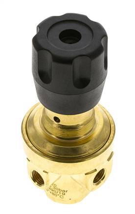 Pressure Regulator G1/4'' 490 l/min 0.2-3.0bar/3-44psi Brass